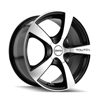 Touren 3190 TR9 16x7 / 5x110/115 BP / 42mm Offset / 72.62mm Hub Gloss Black Machined Wheel