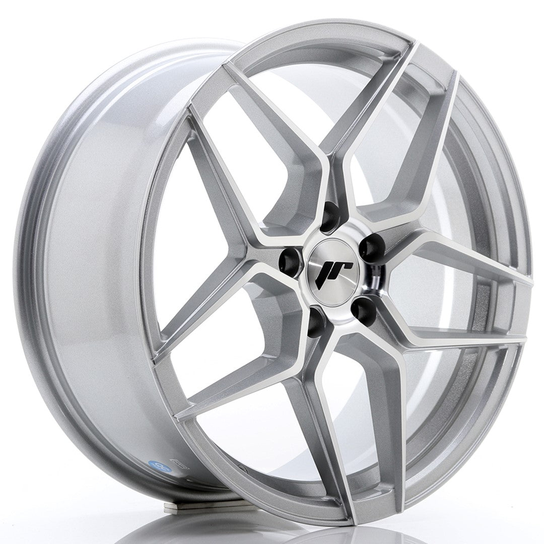 JR Wheels JR3418805I3572SM - JR34 18x8 ET35 5x120 Silver Machined Face