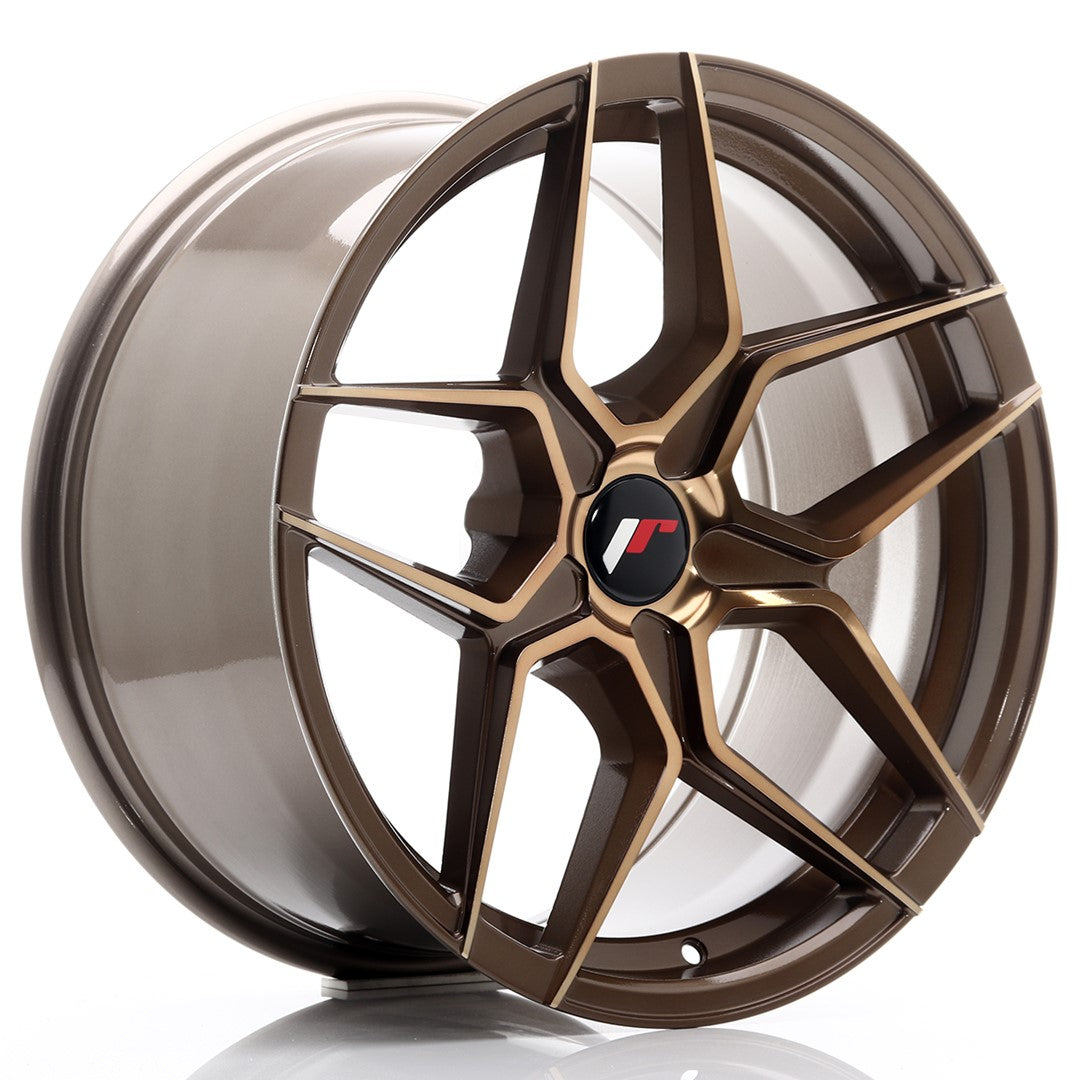 JR Wheels JR3418905X2074BZP - JR34 18x9 ET20-42 5H BLANK Platinum Bronze