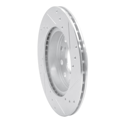 R1 Concepts R1 91-95 Toyota MR2 Rear Left Drilled & Slotted Silver Brake Rotor