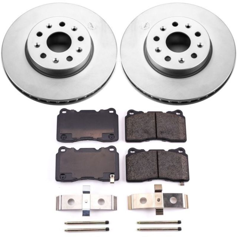 PowerStop Power Stop 14-18 Cadillac CTS Front Z17 Evolution Geomet Coated Brake Kit