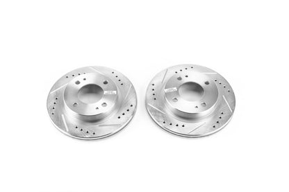 PowerStop Power Stop 14-15 Mitsubishi Mirage Front Evolution Drilled & Slotted Rotors - Pair