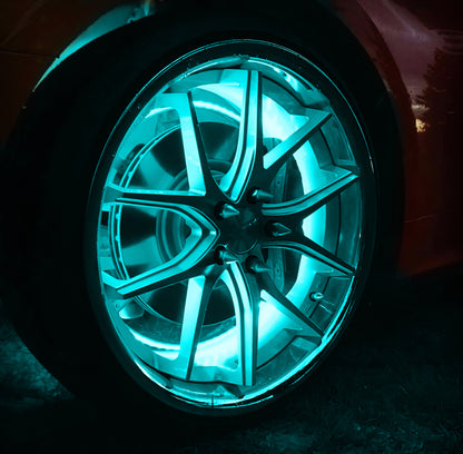 ORACLE Lighting Oracle LED Illuminated Wheel Rings - Aqua