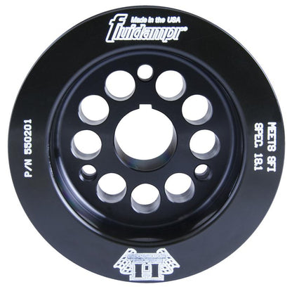 Fluidampr Ford 8BA Flat Head Wide Belt Harmonic Balancer - Ford Flathead V8 w/ Wide Belt Pulley