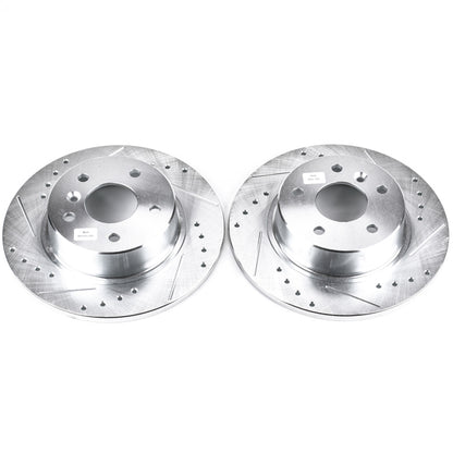 PowerStop Power Stop 99-04 Land Rover Discovery Rear Evolution Drilled & Slotted Rotors - Pair