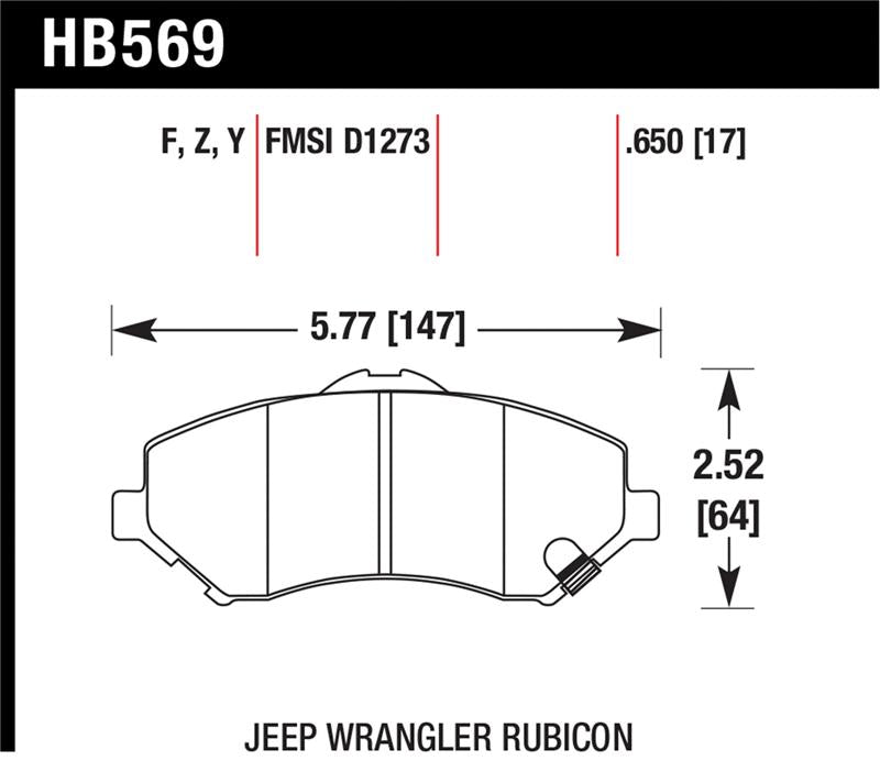 Hawk Performance Hawk LTS Street Brake Pads