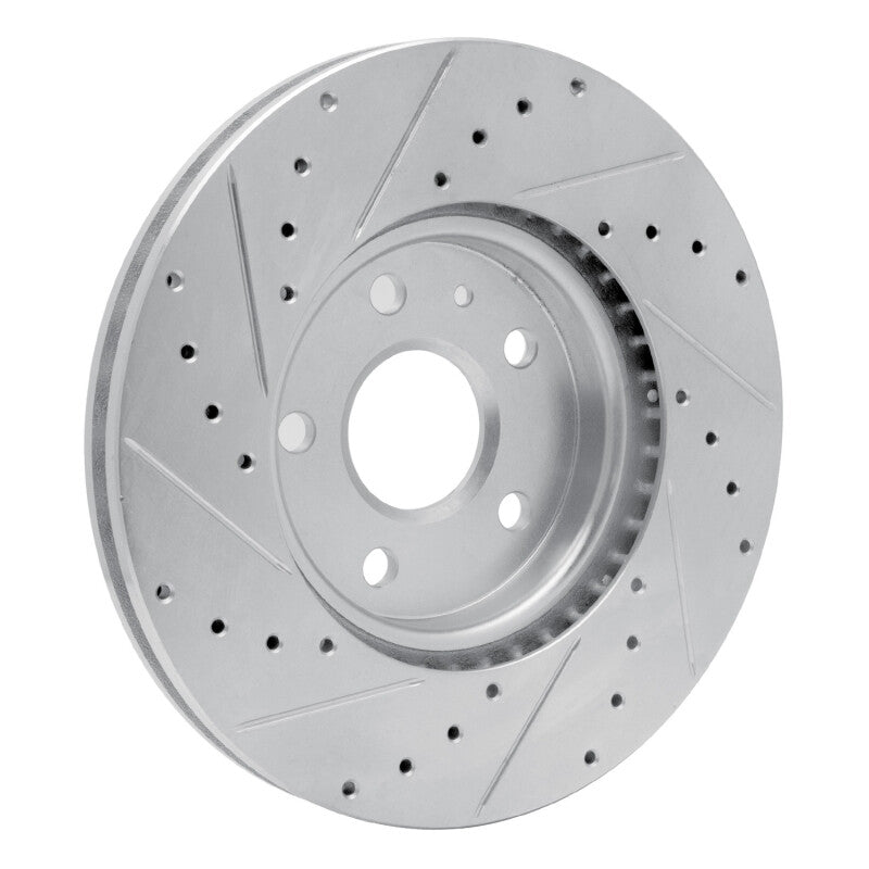 R1 Concepts R1 10-25 Buick ALLURE Front Right Drilled & Slotted Silver Brake Rotor