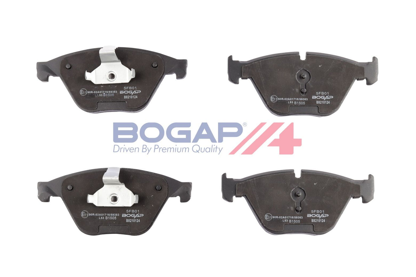 BOGAP B8210124 Brake Pad Set, Disc Brake