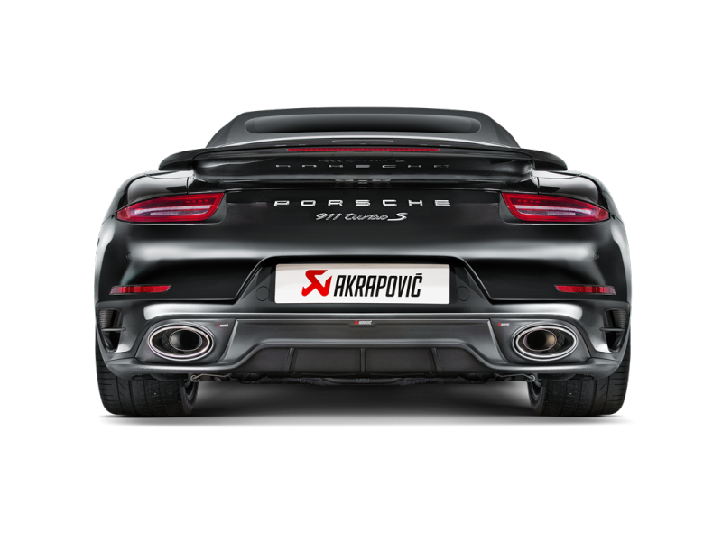 Akrapovic Akrapovic 14-15 Porsche 911 Turbo/Turbo S (991) Slip-On Line (Titanium) w/ Carbon Titanium Tips