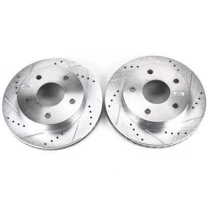 PowerStop Power Stop 00-01 Dodge Ram 1500 Front Evolution Drilled & Slotted Rotors - Pair