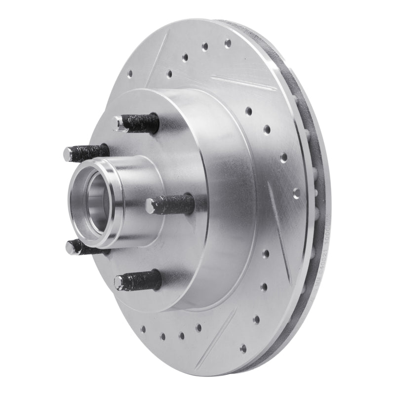 R1 Concepts R1 1983-1997 Ford Ranger (USA/Canada) Front Left Drilled & Slotted Silver Brake Rotor