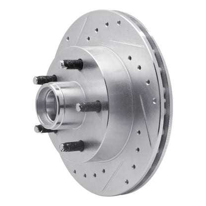 R1 Concepts R1 1983-1997 Ford Ranger (USA/Canada) Front Left Drilled & Slotted Silver Brake Rotor