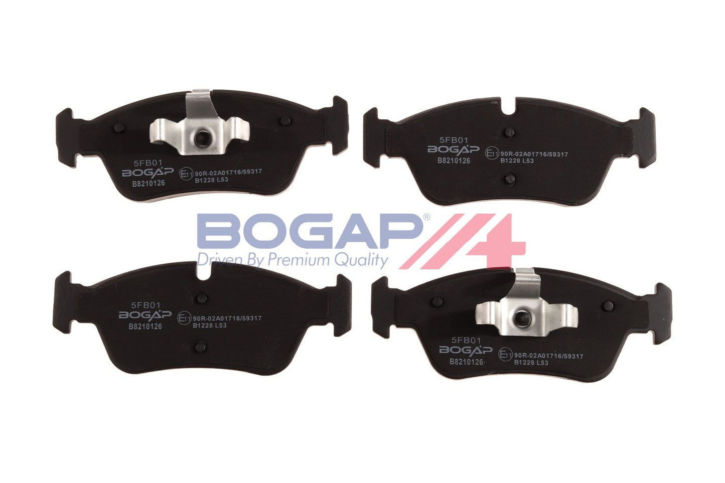 BOGAP B8210126 Brake Pad Set, Disc Brake