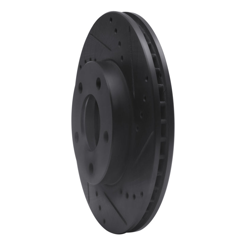 R1 Concepts R1 01-07 Ford Escape Front Right Drilled & Slotted Black Brake Rotor