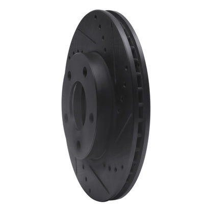 R1 Concepts R1 01-07 Ford Escape Front Right Drilled & Slotted Black Brake Rotor
