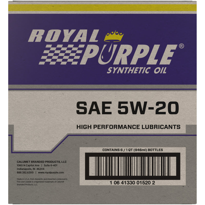 Royal Purple Premium Synthetic High Performance Multi-Grade 5W20 Motor Oil - 1 Quart