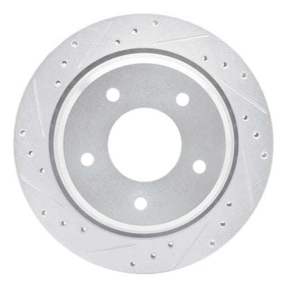 R1 Concepts R1 94-96 Chevrolet Caprice Rear Left Drilled & Slotted Silver Brake Rotor