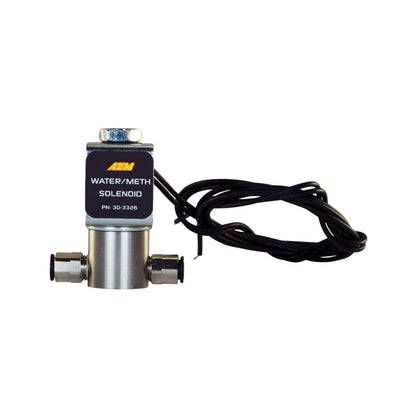 AEM Water/Methanol Injection System - High-Flow Low-Current WMI Solenoid - 200PSI 1/8in-27NPT In/Out