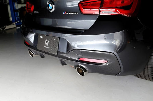 3D Design BMW 1 Series F20 LCI Dual Exit Rear Diffuser (M135i & M140i)