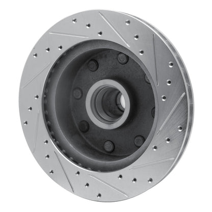 R1 Concepts R1 78-97 Dodge B3500 / B2500 Front Left Drilled & Slotted Silver Brake Rotor