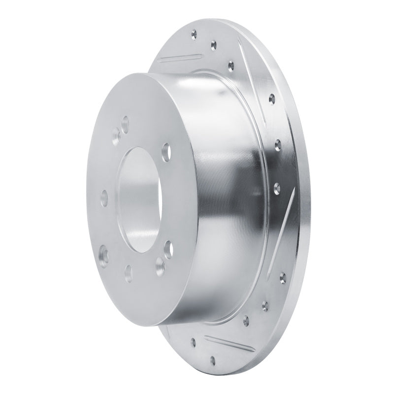 R1 Concepts R1 10-13 Kia Forte5 Rear Right Drilled & Slotted Silver Brake Rotor