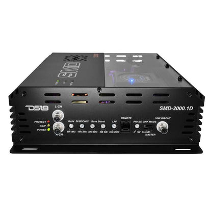 DS18 Steave Meade Colab 1-Channel Amp Class D 2000/1ohm 1400/2ohm 800/4ohm Watts LED Lights