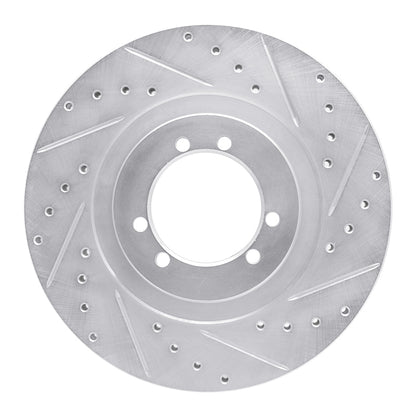 R1 Concepts R1 96-06 Hummer H1 Front Right Rear Right Drilled & Slotted Silver Brake Rotor