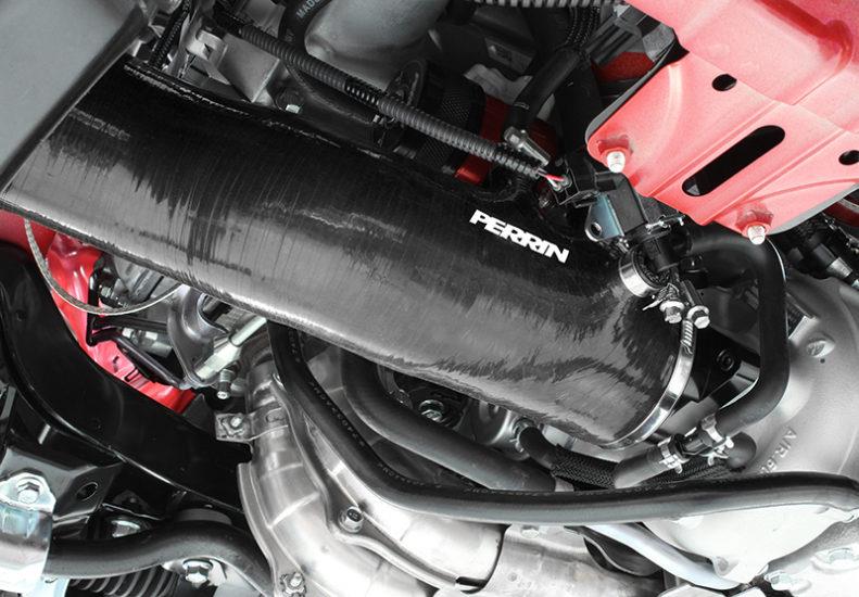 Perrin Performance PERRIN 15-21 Subaru WRX / 14-18 Forester XT Turbo Inlet Hose 3in. w/ Turbo Adapter Flange - Black