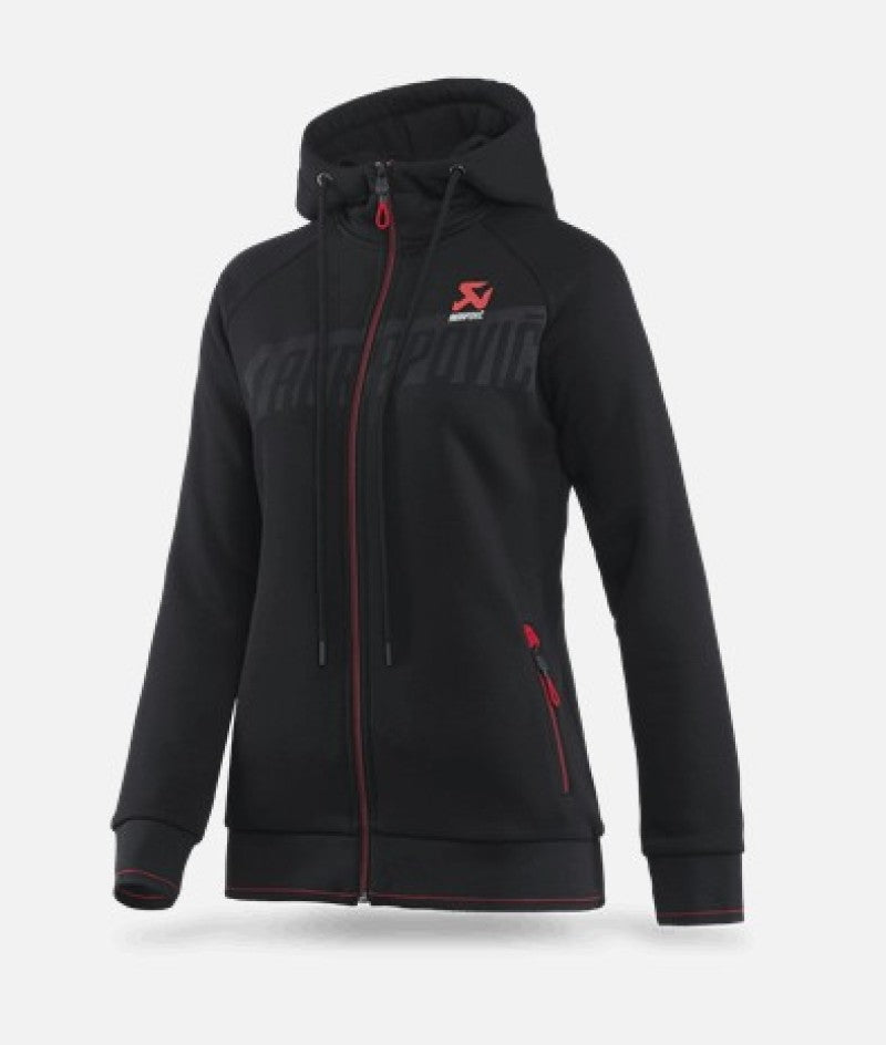 Akrapovic Akrapovic Womens Corpo Zip Hoodie Black - 2XL