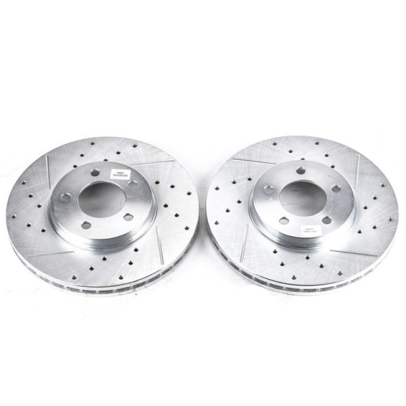 PowerStop Power Stop 96-99 Ford Taurus Front Evolution Drilled & Slotted Rotors - Pair