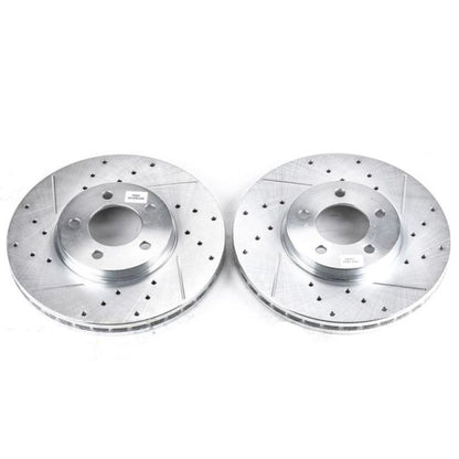 PowerStop Power Stop 96-99 Ford Taurus Front Evolution Drilled & Slotted Rotors - Pair