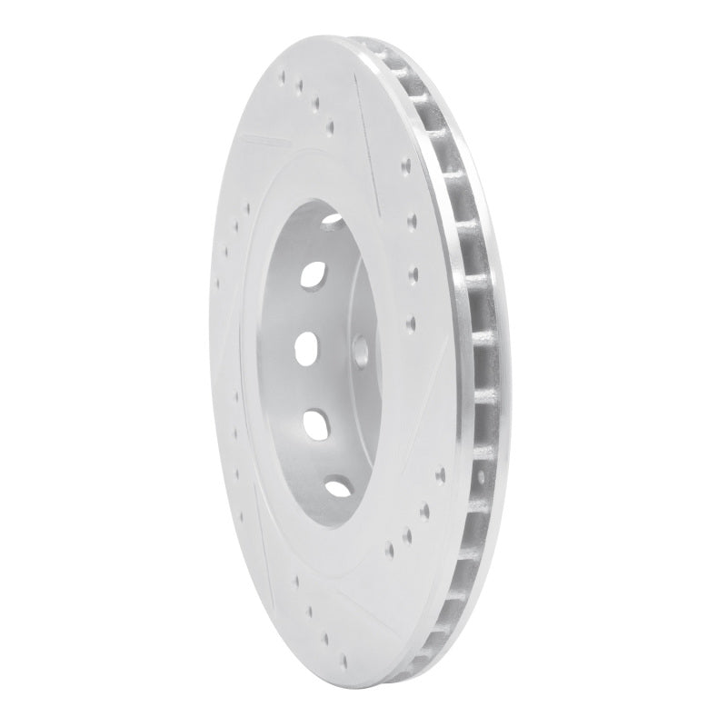 R1 Concepts R1 99-05 Audi A6 Quattro Rear Left Drilled & Slotted Silver Brake Rotor