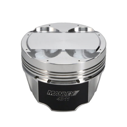 Manley Performance Manley Mitsubishi 4B11 86.5mm Bore 9.0:1 CR -5cc Dish Turbo Tuff Piston Set w/ Rings