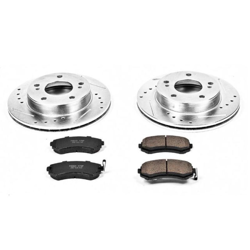 PowerStop Power Stop 94-96 Nissan 240SX Front Z23 Evolution Sport Brake Kit