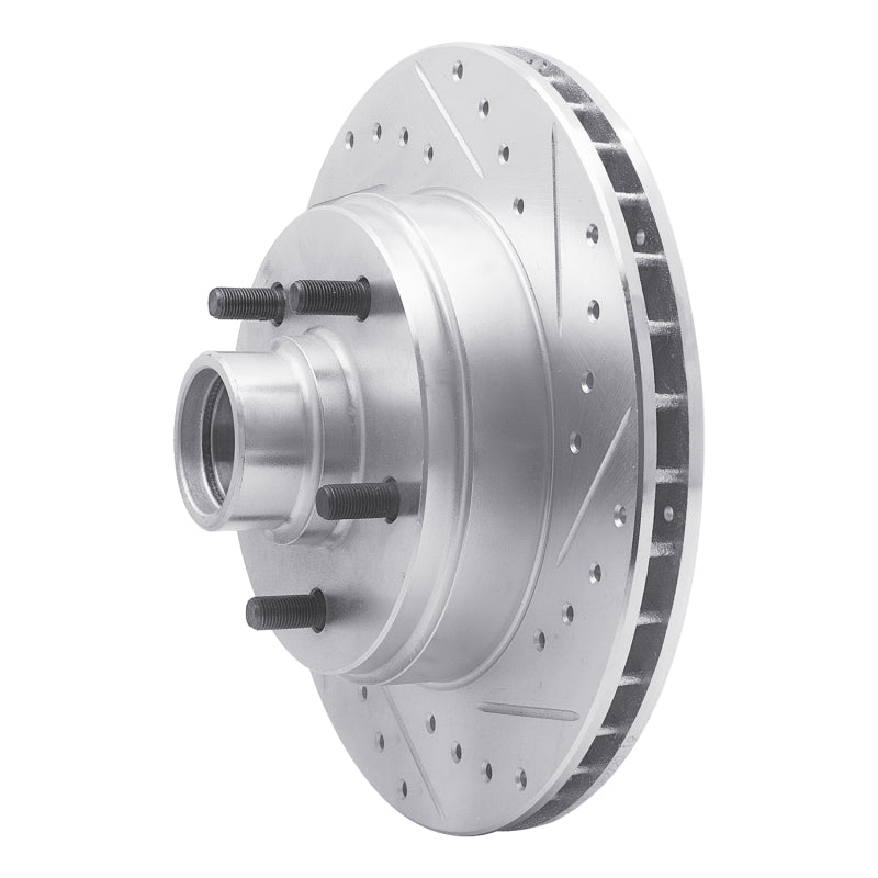 R1 Concepts R1 77-95 Buick Electra Front Right Drilled & Slotted Silver Brake Rotor