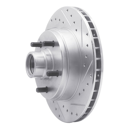 R1 Concepts R1 77-95 Buick Electra Front Right Drilled & Slotted Silver Brake Rotor