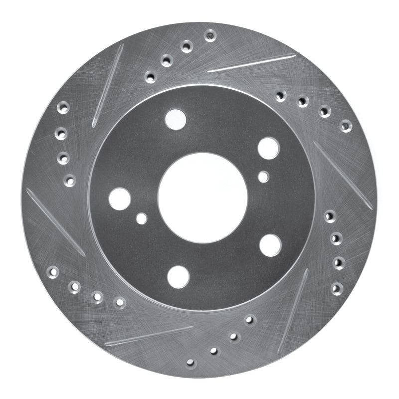 R1 Concepts R1 91-94 Toyota Previa Front Left Drilled & Slotted Silver Brake Rotor