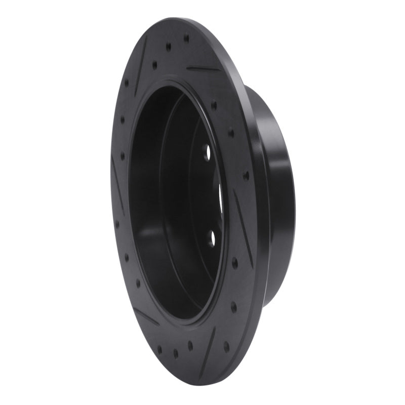 R1 Concepts R1 94-98 Mercedes-Benz C220 Rear Right Drilled & Slotted Black Brake Rotor