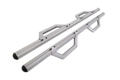 Dee Zee 99-23 Chevrolet/GMC/Dodge/Ford Full Size Truck Hex Series - Crew Cab Side Steps (Silver)