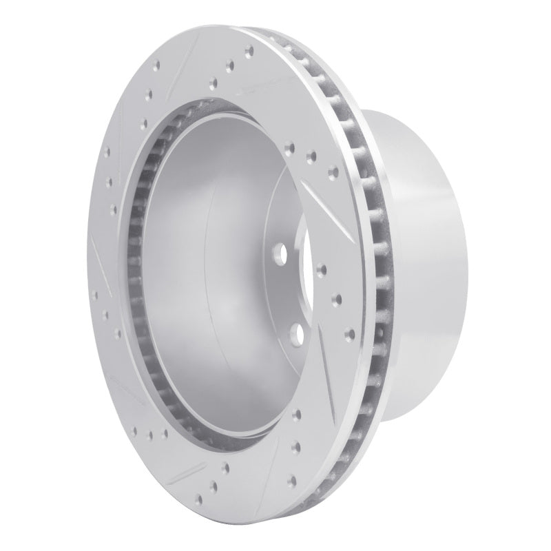 R1 Concepts R1 00-02 Dodge Ram 4000 (Mexico) Rear Right Drilled & Slotted Silver Brake Rotor