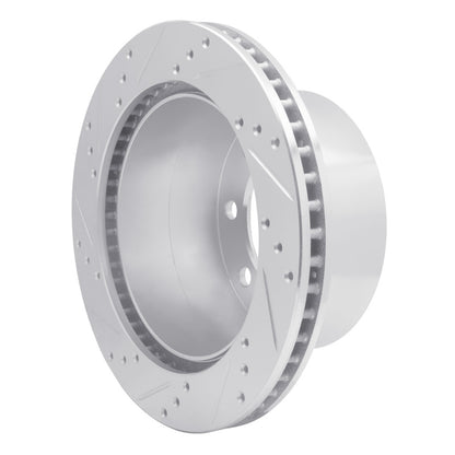 R1 Concepts R1 00-02 Dodge Ram 4000 (Mexico) Rear Right Drilled & Slotted Silver Brake Rotor