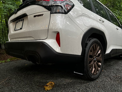 Rally Armor 25-26 Subaru Forester & Hybrid Black UR Mud Flap w/Metallic Black Logo