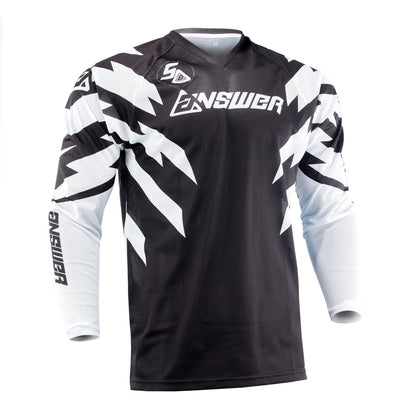 Answer 26 LE Syncron Rizz Vented Jersey Black/White/Cyan - XL