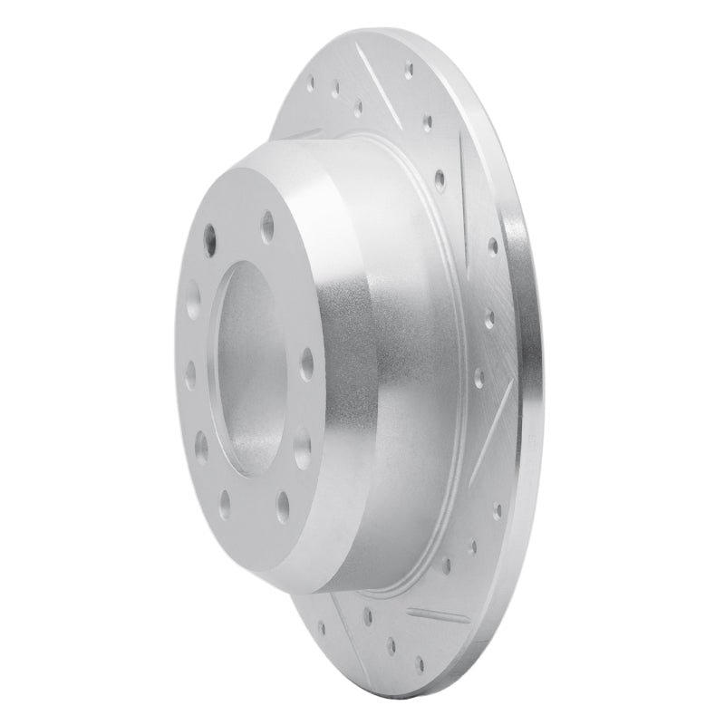 R1 Concepts R1 06-14 Hyundai Entourage Rear Right Drilled & Slotted Silver Brake Rotor