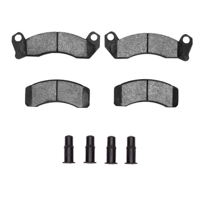 R1 Concepts R1 87-93 Ford Mustang Front Optimum OE Brake Pads & Hardware Kit