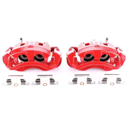 PowerStop Power Stop 00-05 Ford Excursion Rear Red Calipers w/Brackets - Pair