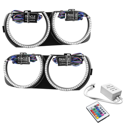 ORACLE Lighting Oracle 15-21 Dodge Challenger Pre-Installed Halo Headlight Bezel - w/ Simple Controller