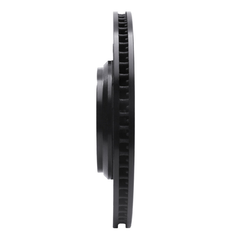 R1 Concepts R1 16-22 Acura ILX Front Right Drilled & Slotted Black Brake Rotor
