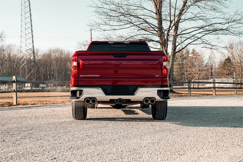 CORSA Performance Corsa 19-23 Chevrolet Silverado 1500 Cat-Back Dual Rear Exit with Twin 4in Polished Pro-Series Tips