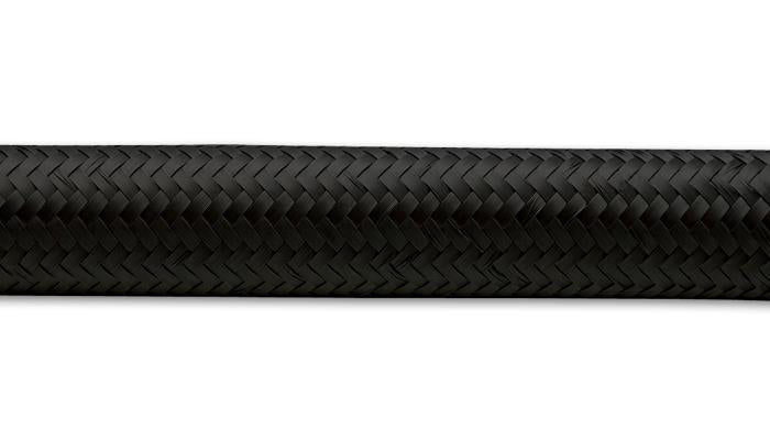 Vibrant -12 AN Black Nylon Braided Flex Hose (10 foot roll)